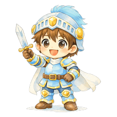 Watercolor Tiny Hero