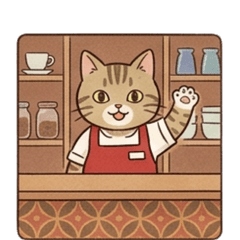 Retro Japanese Cafe Cats