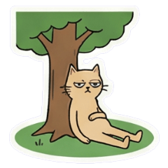 無時無刻都想躺平的貓