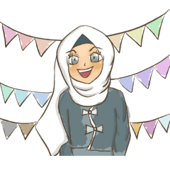 Muslim hijab kawaii girl Eng