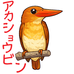 "I Love Ruddy Kingfisher Stickers"