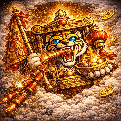 金虎爺吃炮開運｜爆財招財必收