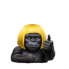 Blonde gorilla