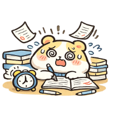 學生真的好難！狗狗兔兔日常