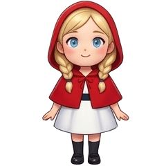 Little Red Riding Hood says hello