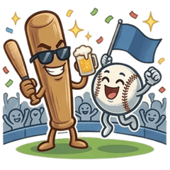 Funny & Fun Baseball Fan Stickers!
