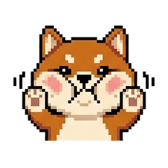 Pixel Shiba Inu: Retro Daily Emotes