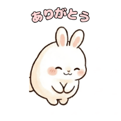 Cute rabbit stickers10001