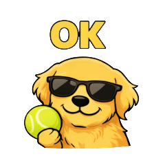 Love Tennis Golden Retriever