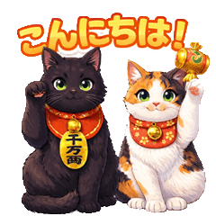 Daily Black Cat & Calico Cat