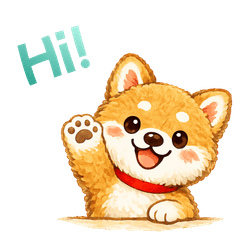 柴犬英文聊天貼圖