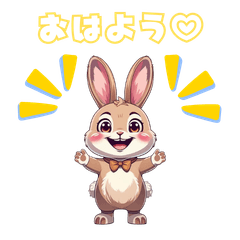 Cute rabbit stickers2424
