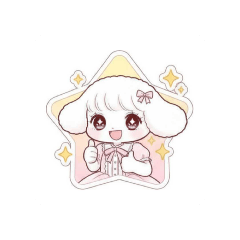 可愛汪女孩日常表情貼圖