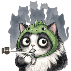 呆萌恐龍喵：群組社交篇 大貼圖