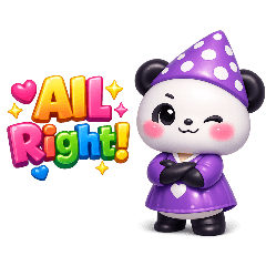 Cute Panda Talking Stickers