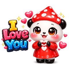 Tiny Cute Panda Stickers