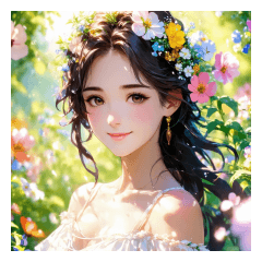 She is beautiful and pure