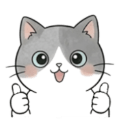 Cute Animated Cat Stamp