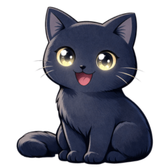 Lucky Black Cat Stickers2