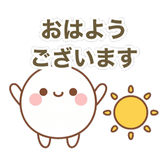 Shirotama-san Greeting Stickers