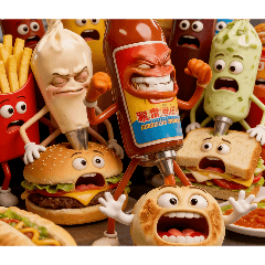 Ver: Sauce and food party