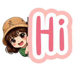 艾女孩大字日常語