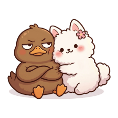 醬板鴨與雪山狐狸：萌友日常