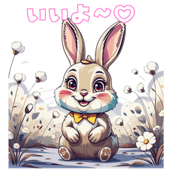 Cute rabbit stickers24242