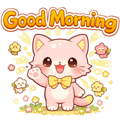 可愛淡粉貓-日常實用