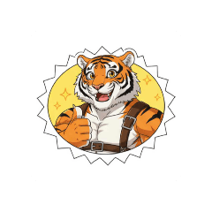 帥氣老虎日常表情貼圖