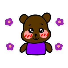 A very shy bear