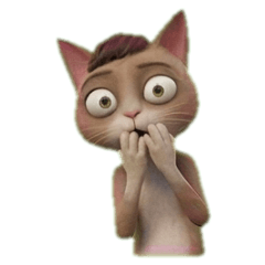 厭世主題系列-貓(3D)