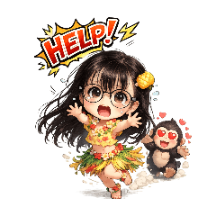 菠蘿麵包可愛女生