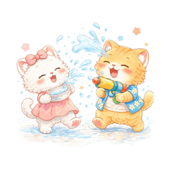 We are a lovely cat couple.