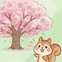 Spring flowers and animals