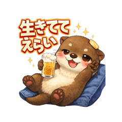 Otter's tipsy time