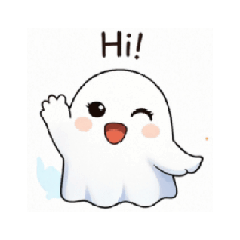 Cute ghost Stickers Dairy