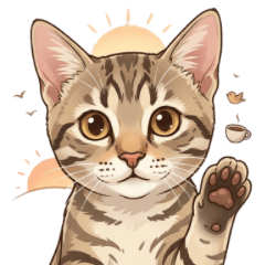 A mischievous and playful kitten