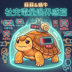 蘇蘇＆蝸牛－社交電量邊界感篇