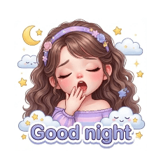 I'm sleepy, I'm going to bed now.