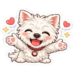 Luca the Pupcorn Stickers