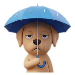 厭世主題系列-拉布拉多犬(3D)