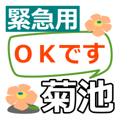 Emergency use[kikuchi]!designated