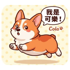 一個叫可樂的柯基