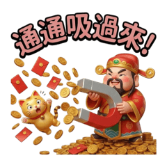 招財貓與財神爺