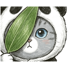 灰熊喵咪大臉攻擊:我在看著你