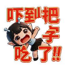 小惡魔女日常問候早安午安晚安ok贊成再見