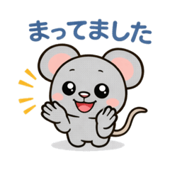 Cute mouse daily stickers