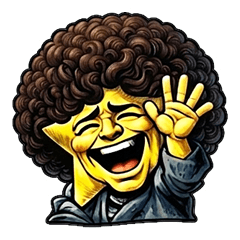 Star Face Afro Man