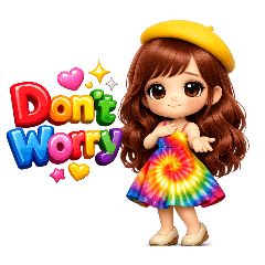 Kawaii Girl Popular Sticker